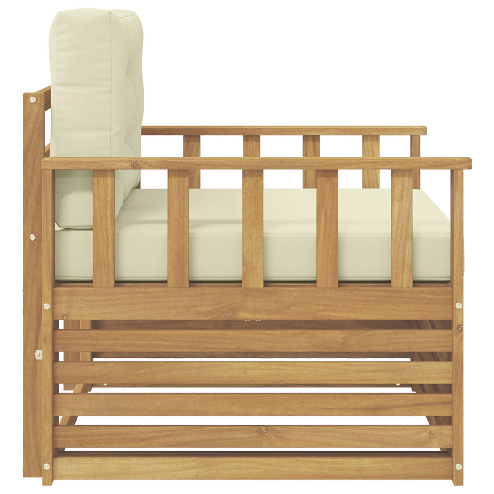 2 Stück Outdoor-Sofa Natur