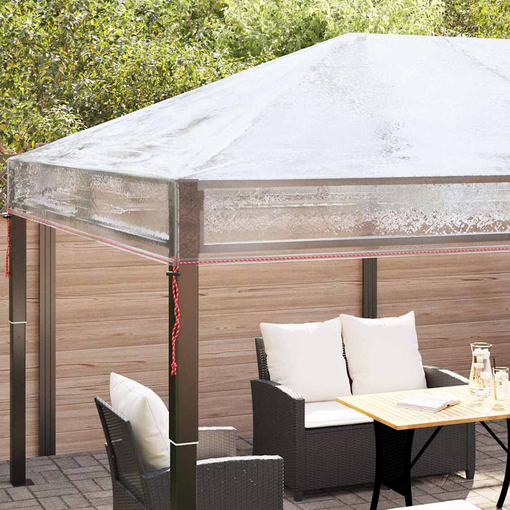 Ersatzbezug für Pavillon Transparent 300 x 300 x 26 cm PVC