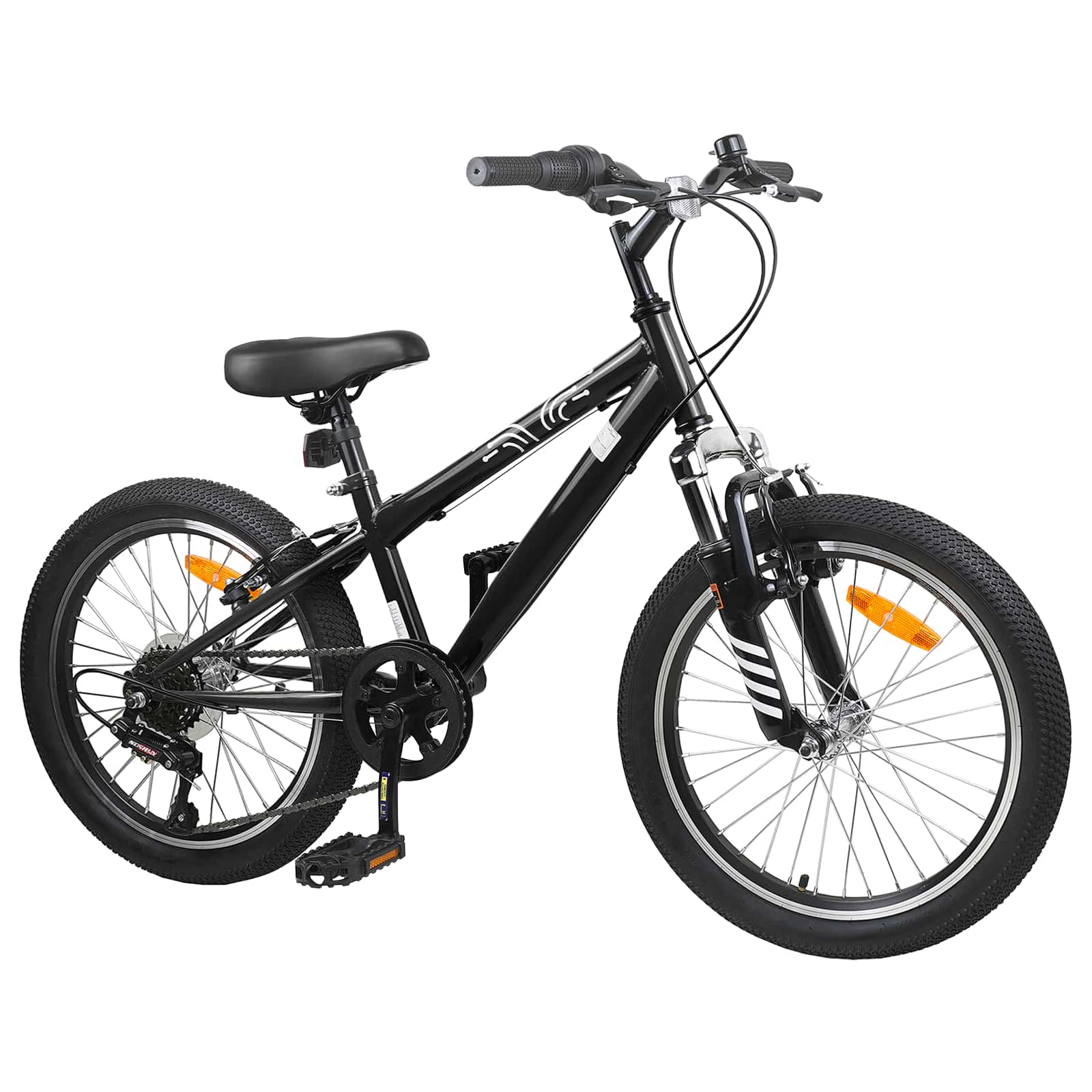Mountainbike 20 Zoll 6-Geschwindigkeit für 5-8 Jahre alt Weiß