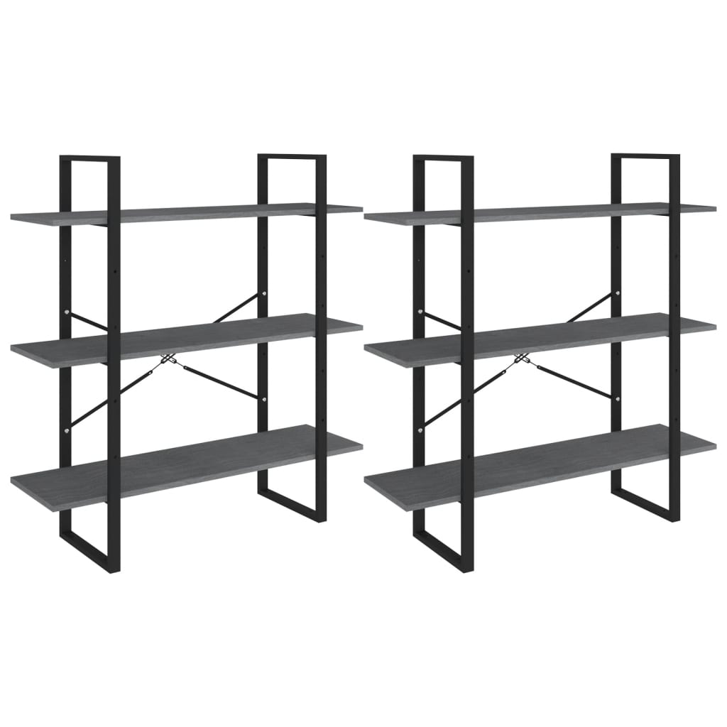 Bücherregal Weiß 100x30x105 cm Holzwerkstoff