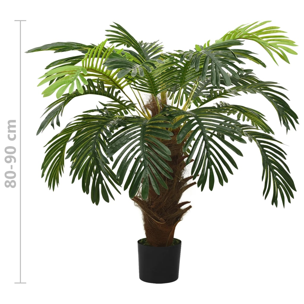 Künstliche Palme Cycas mit Topf 140 cm Grün