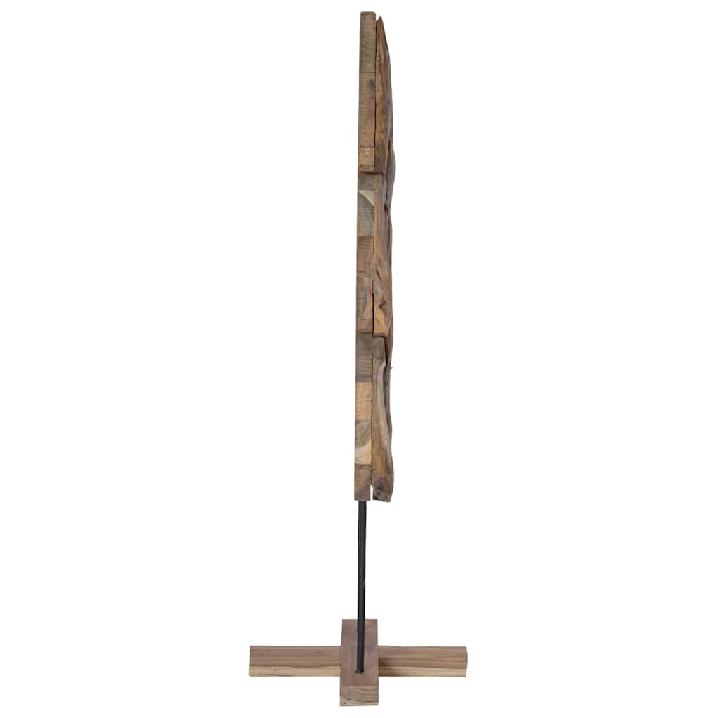 Weihnachtsbaum mit Ständer Braun 90 cm Massivholz Teak