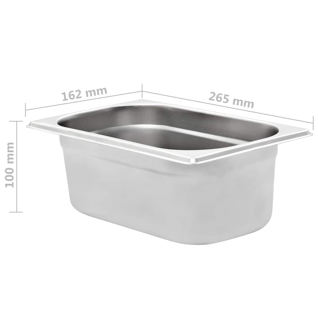 Gastronormbehälter 12 Stk. GN 1/4 20 mm Edelstahl
