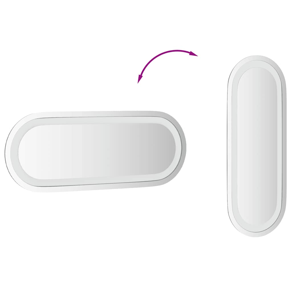LED-Badspiegel 40x15 cm Oval