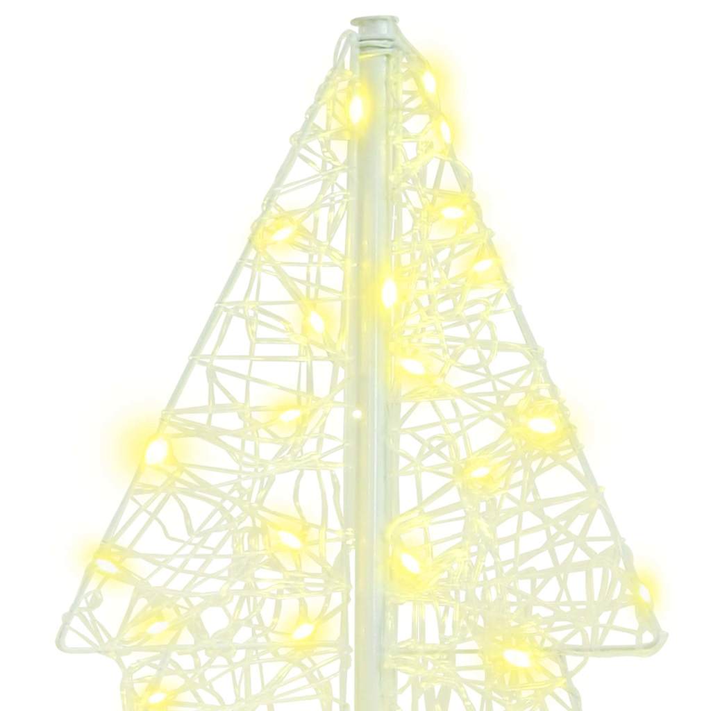 Weihnachtsbaum mit 100 LEDs Warmes Weiß 120 cm Acryl