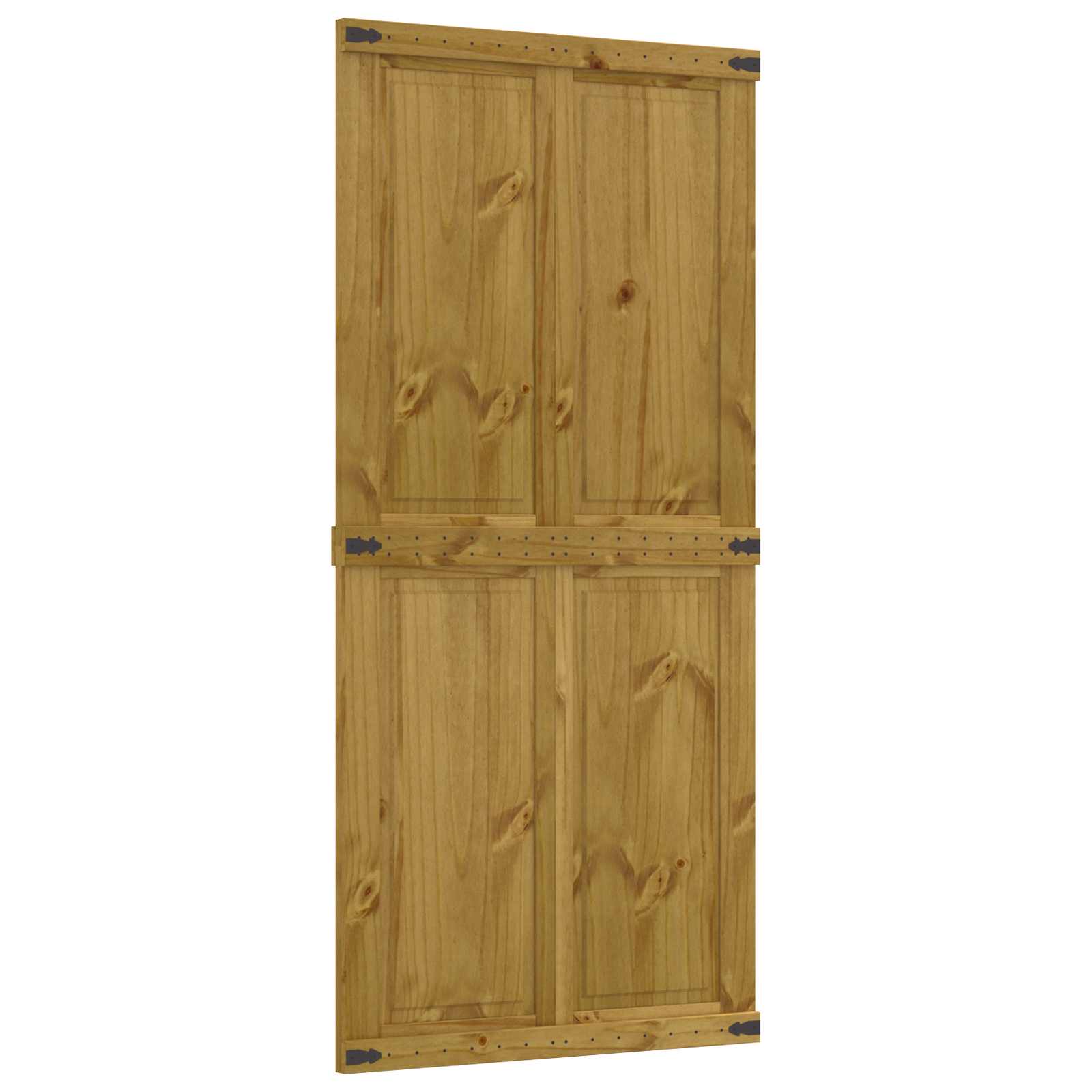 Scheunentür Corona Weiß 70 x 210 cm Massives Kiefernholz