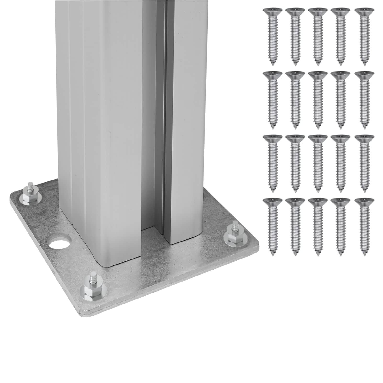 Mülltonnenzaun Braun 161 x 85 x 115 cm Aluminium und WPC