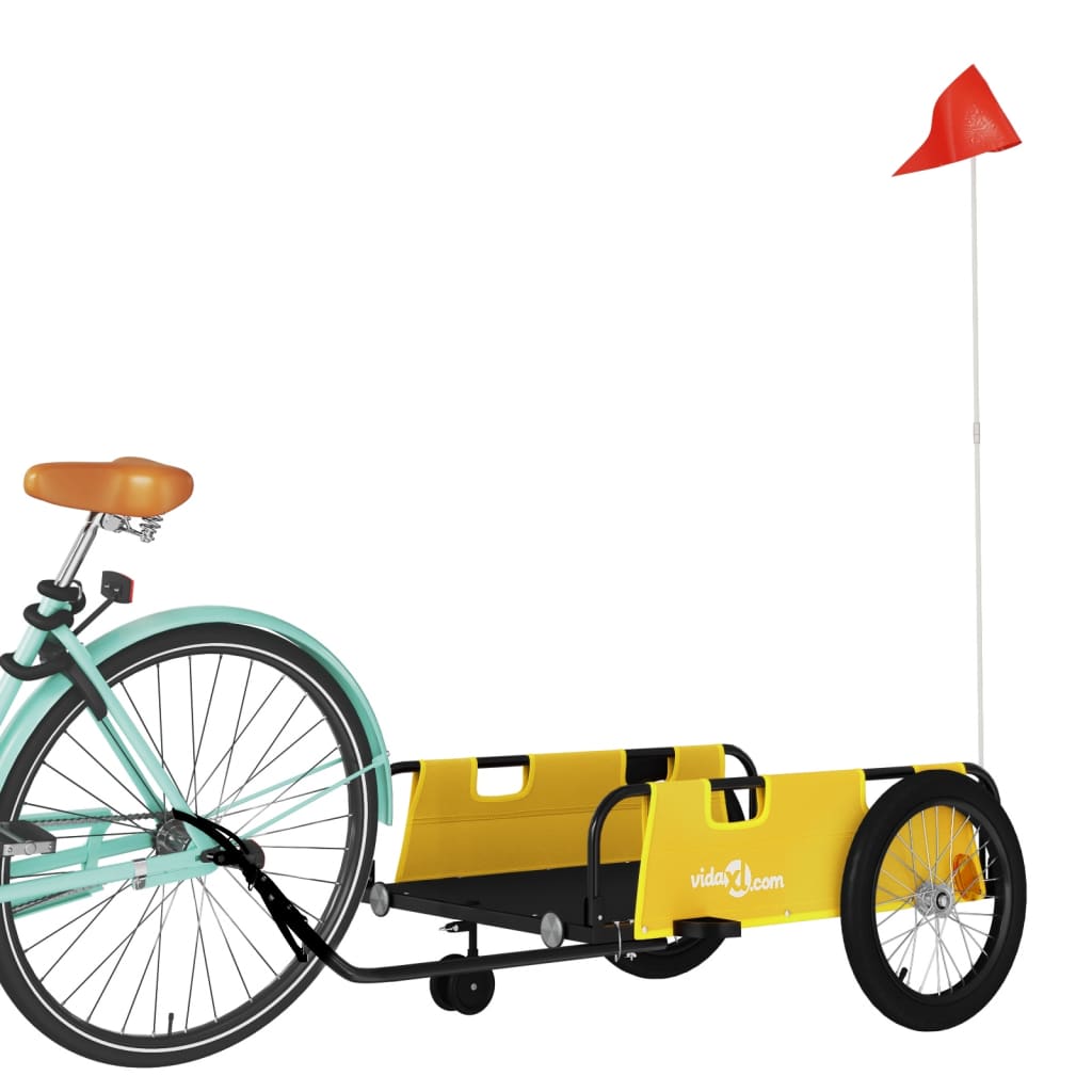 Fahrradanhänger Orange Oxford-Gewebe und Eisen