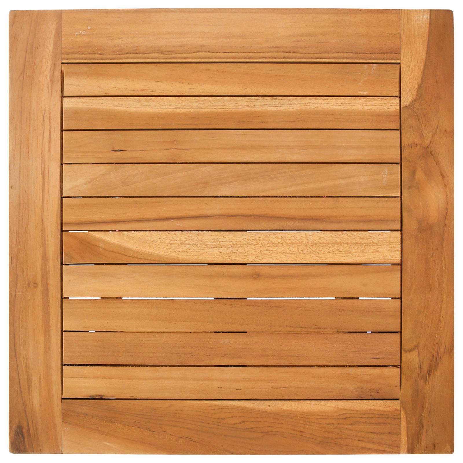 Sonnenliege 1-Person Braun Massivholz Teak