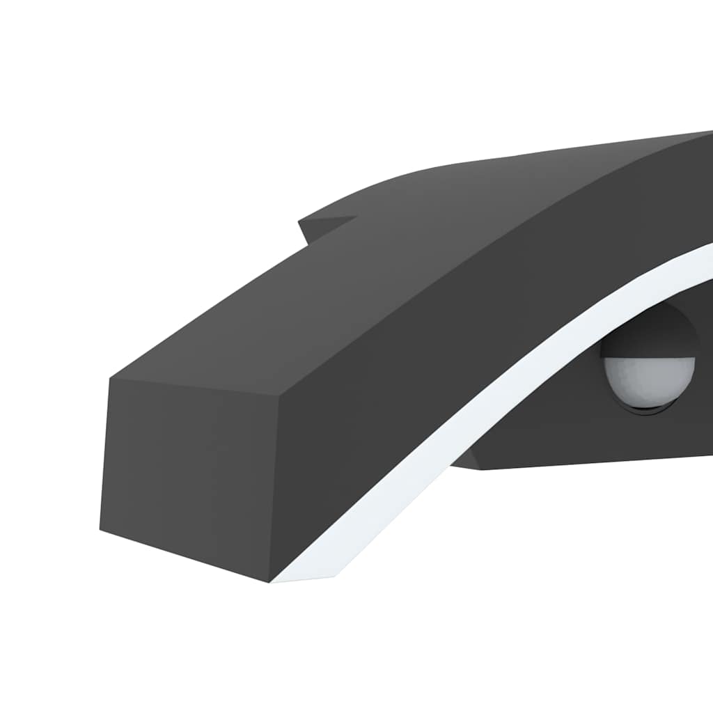 LED-Außenwandleuchten 2 Stk. Schwarz Aluminiumdruckguss