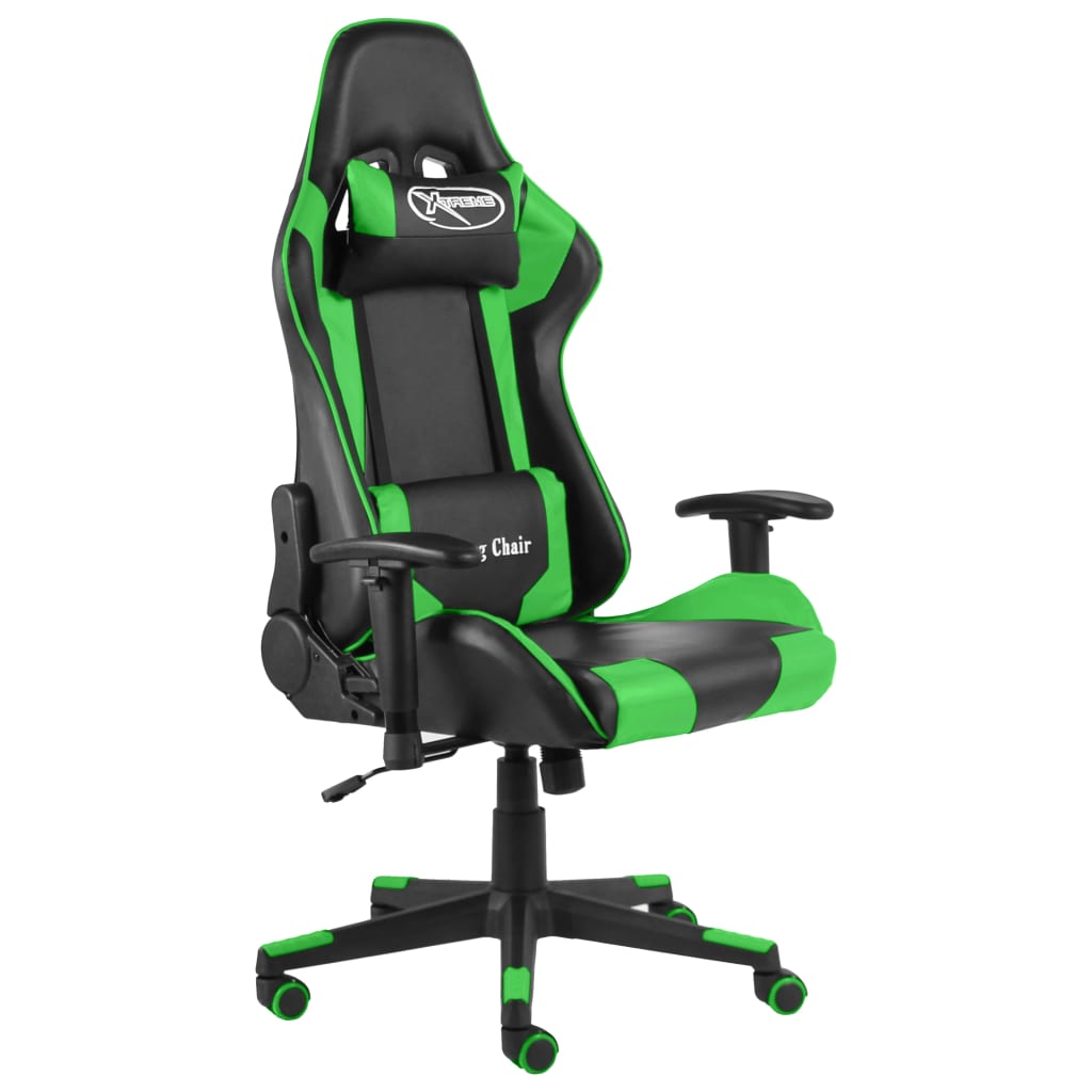 Gaming-Stuhl Drehbar Blau PVC