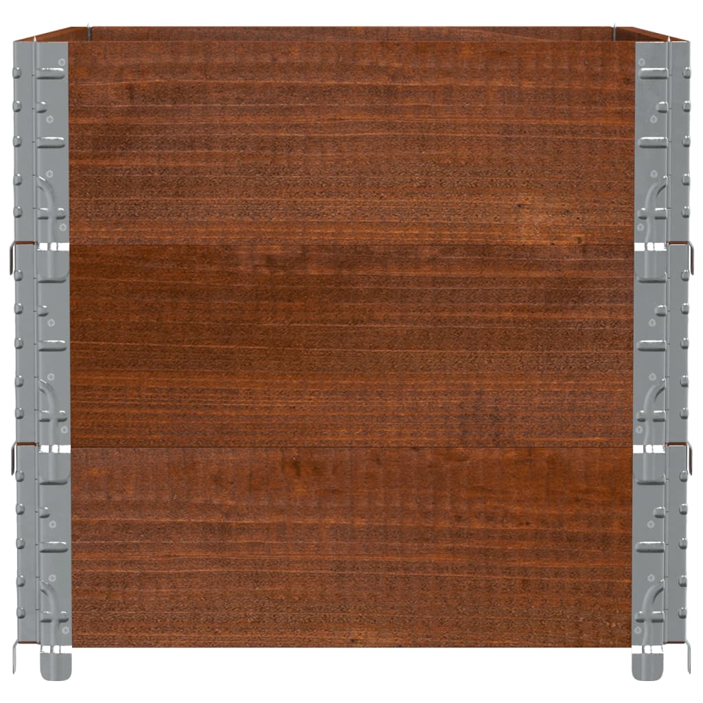 Pflanzkasten Grau 150x100 cm Massivholz Kiefer