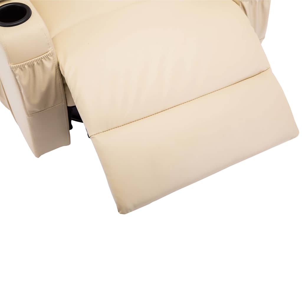 Massage-Schaukelsessel Schwarz Kunstleder