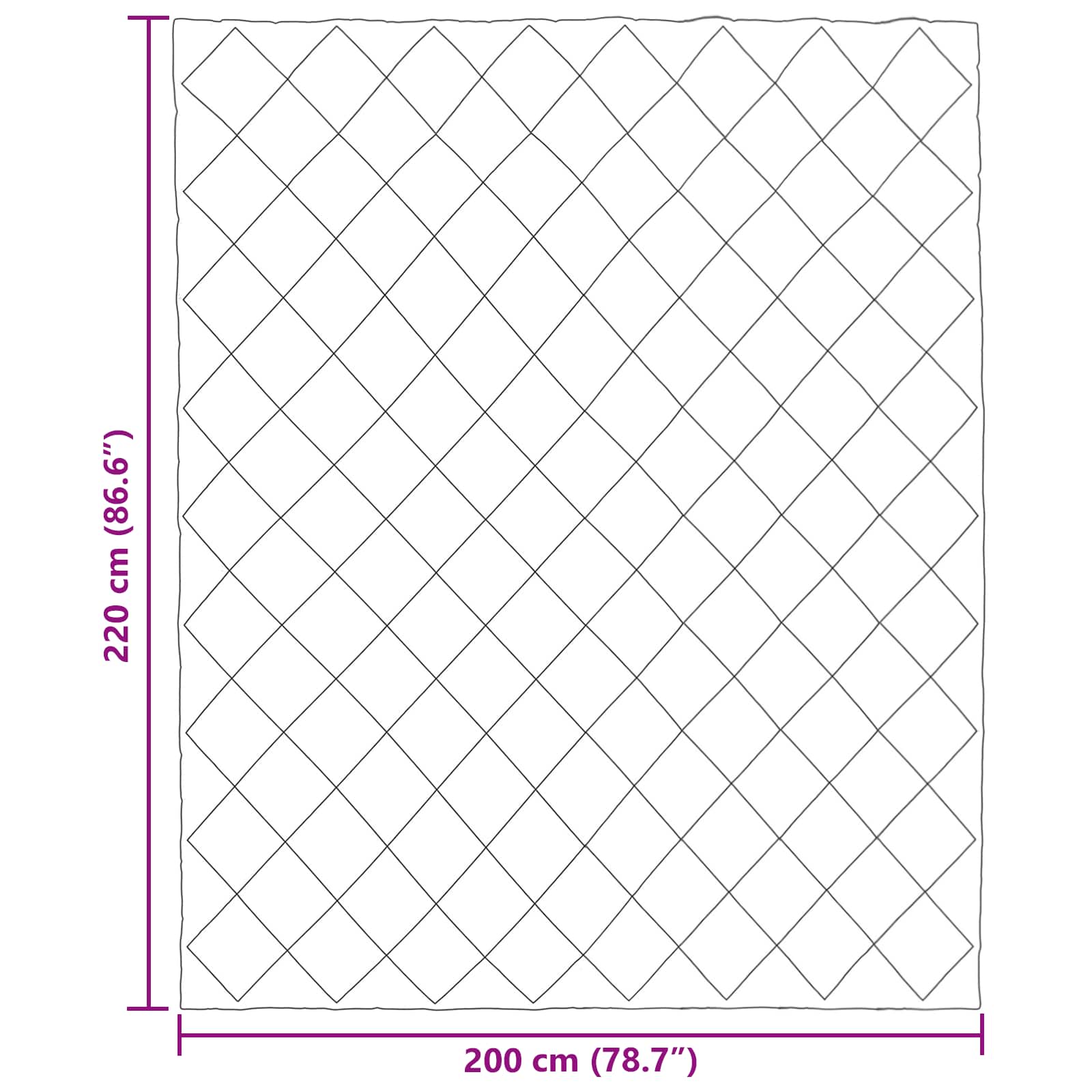 Winterbettdecke Anthrazit 135 x 200 cm Mikrofaser
