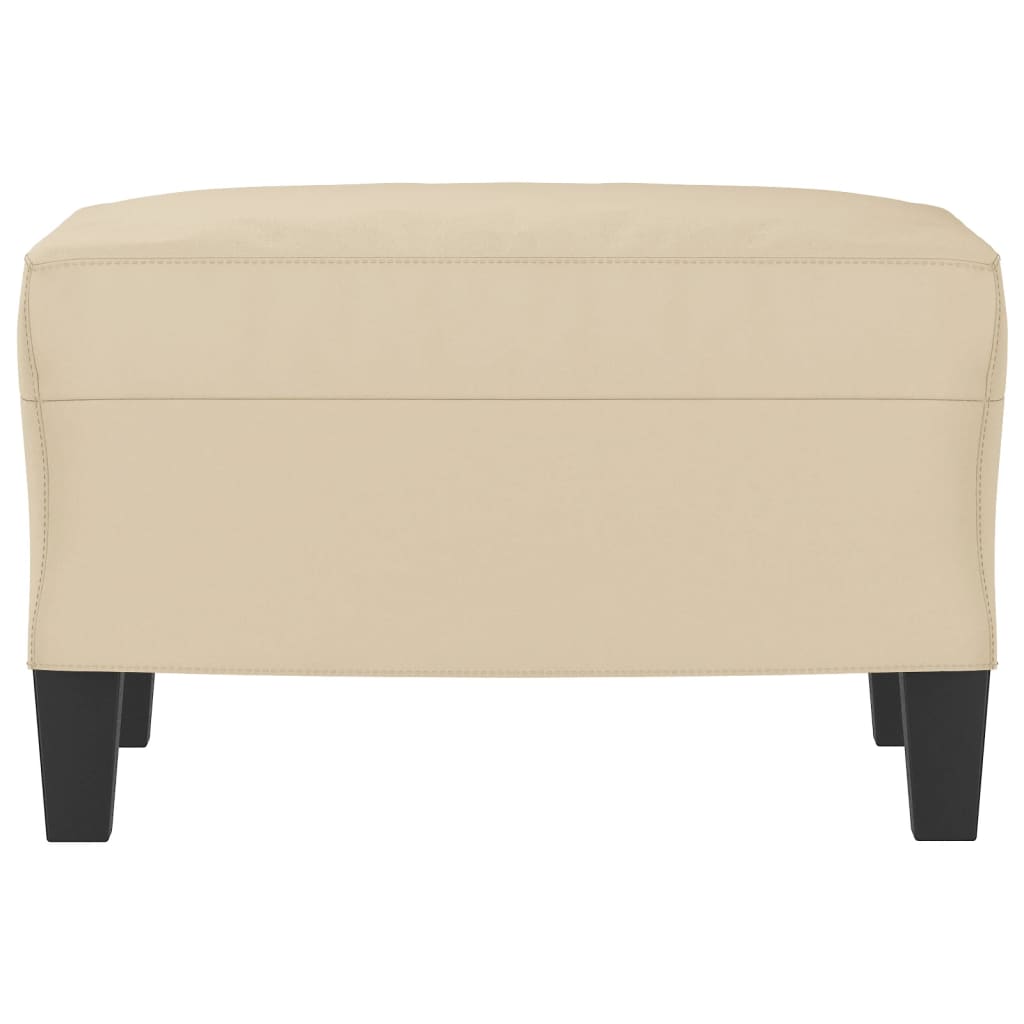 Fußhocker Taupe 60x50x41 cm Mikrofasergewebe