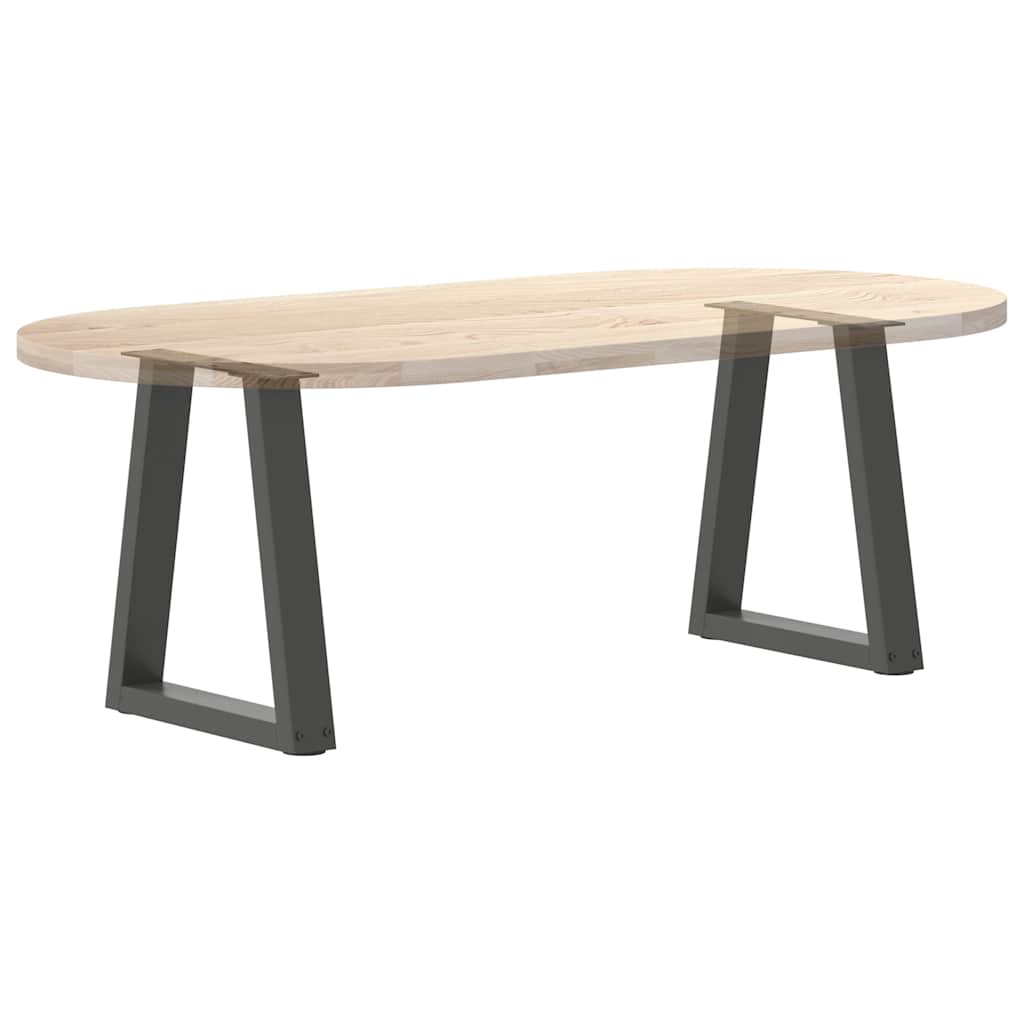 Couchtischbeine V-Form 2 Stück Schwarz 30x(30-31,3) cm Stahl