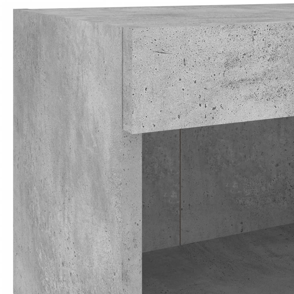 5-tlg. Wohnwand mit LED-Beleuchtung Weiß Holzwerkstoff