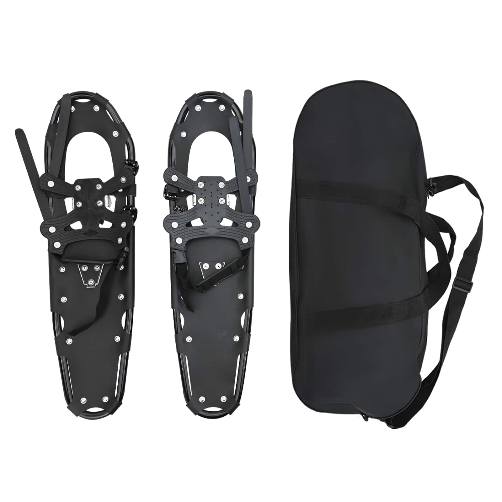3 in 1 Schneeschuhe Silber und Schwarz 53,5 x 21 cm