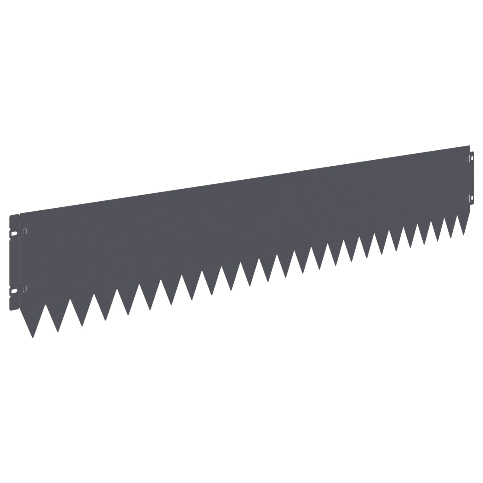 Raseneinfassung 10 pcs 103 x 10 cm Stahl Schwarz