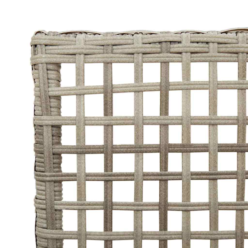 Gartenstuhl 2 pcs Schwarz 55 x 53 x 85 cm Poly-Rattan