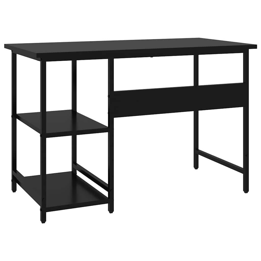 Computertisch Weiß 105x50x72 cm MDF und Metall
