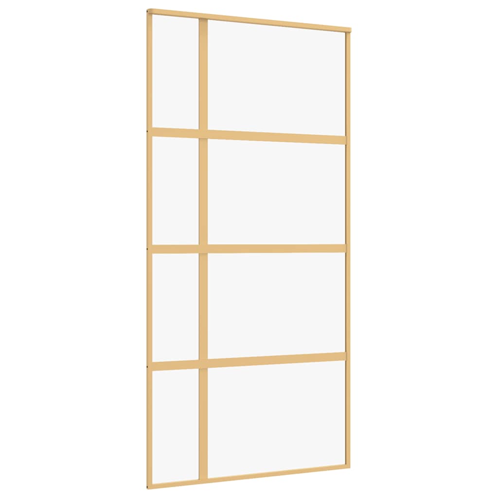 Schiebetür ESG-Glas und Aluminium 76x205 cm Schwarz