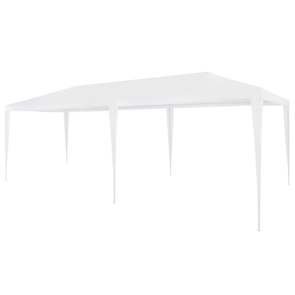 Partyzelt 400 x 300 x 255 cm Rot PE und Stahl