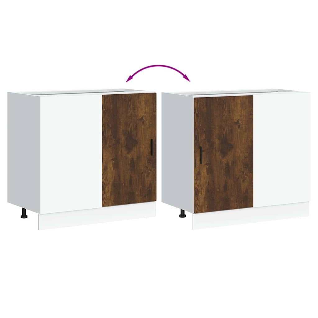 Unterschrank Lyon Weiß 60x46x81,5 cm Holzwerkstoff