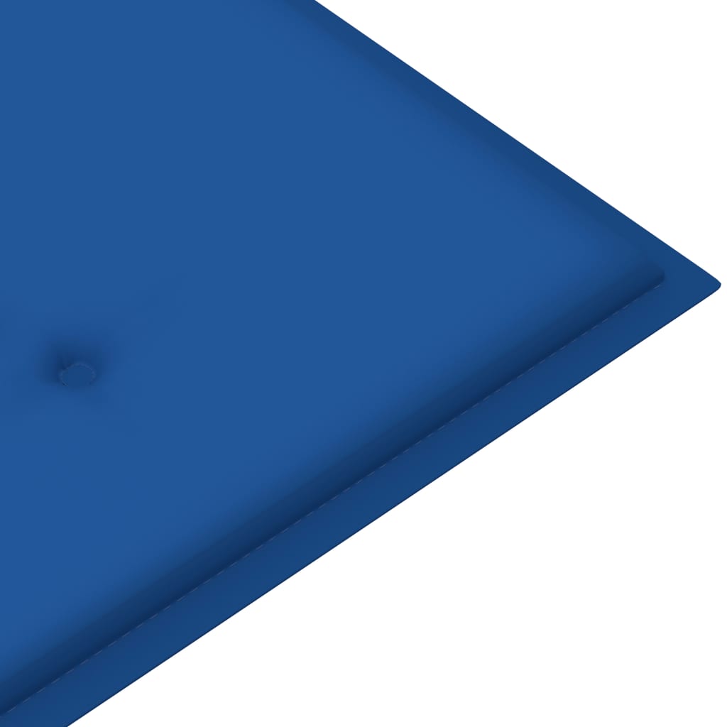 Batavia-Gartenbank mit Anthrazit Kissen 120 cm Teak Massivholz