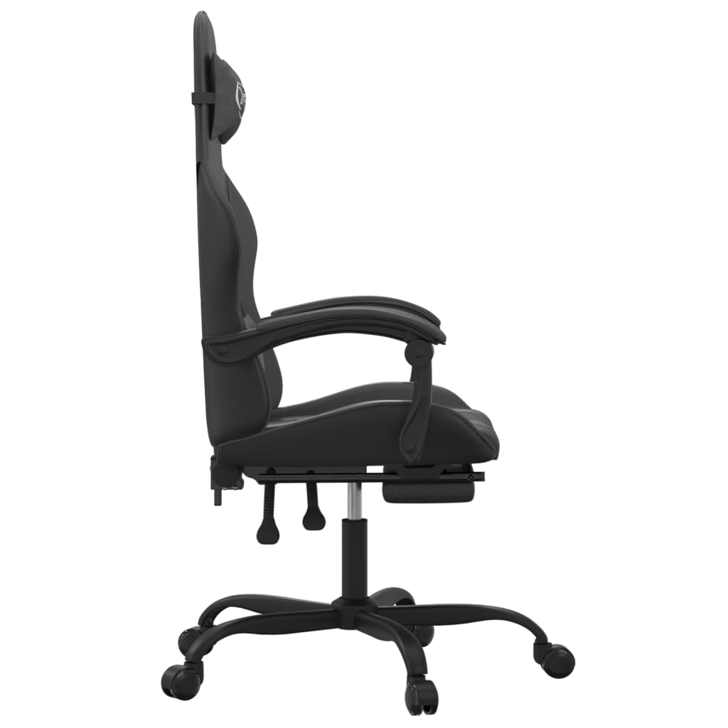 Gaming-Stuhl Drehbar Schwarz und Rot Kunstleder