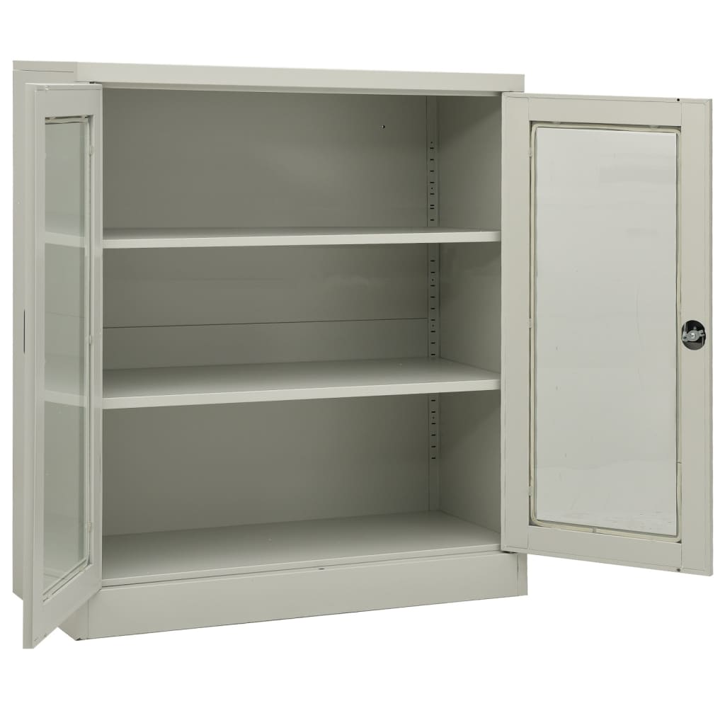Büroschrank Weiß 90x40x70 cm Stahl