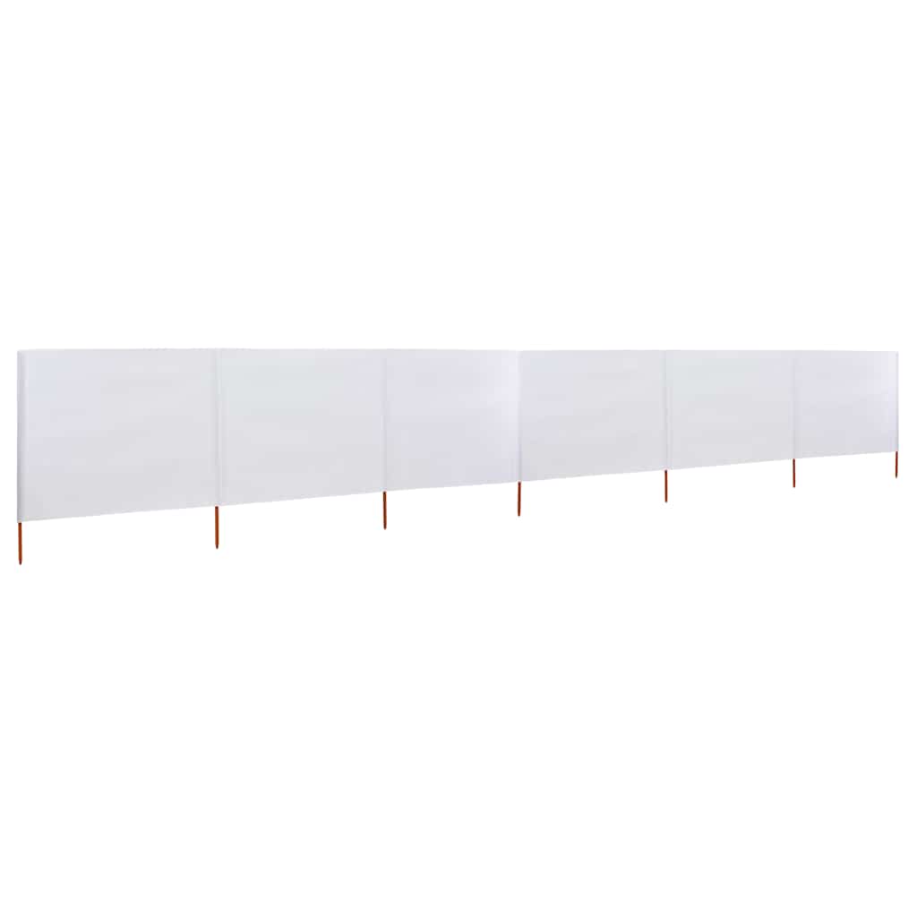 3-teiliges Windschutzgewebe 400 x 120 cm Weiß