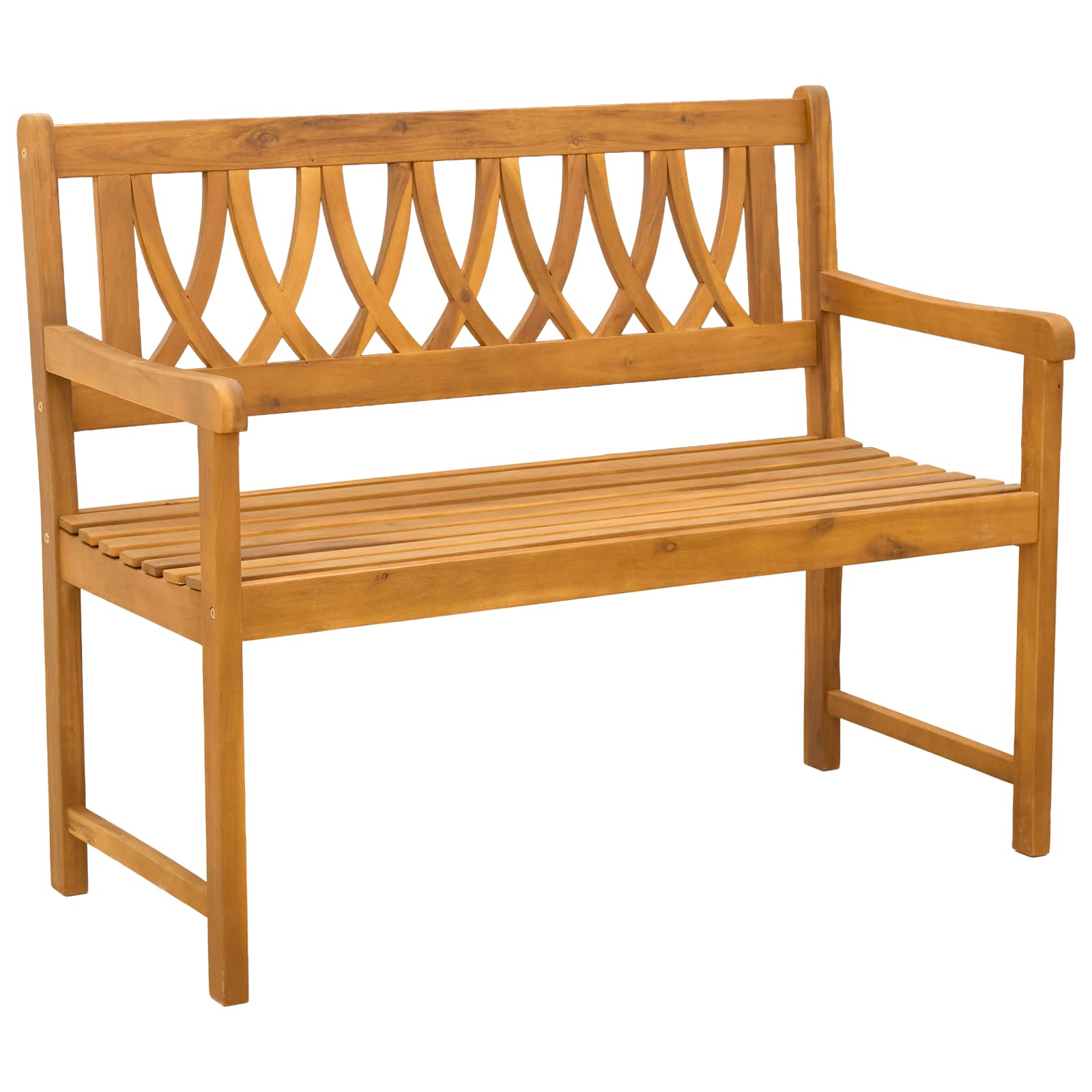 Bank Outdoor Natur 110 x 56 x 90 cm Massivholz Akazie