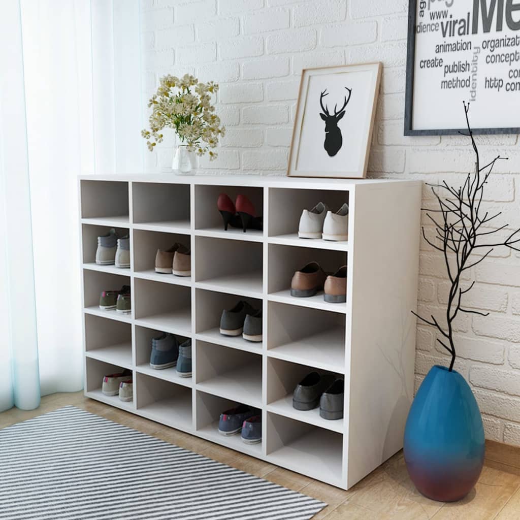 Schuhregal Holzwerkstoff 92x30x67,5 cm Eichen-Optik