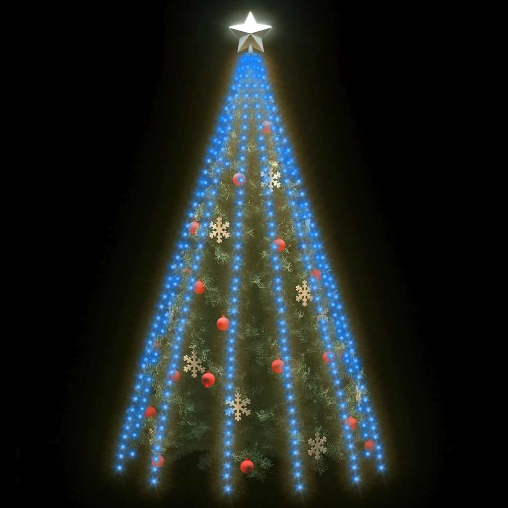Weihnachtsbaum-Lichternetz mit 180 LEDs Kaltweiß 180 cm