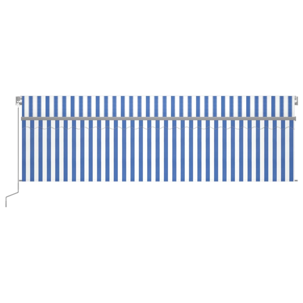 Markise Manuell Einziehbar mit Rollo 3x2,5 m Creme