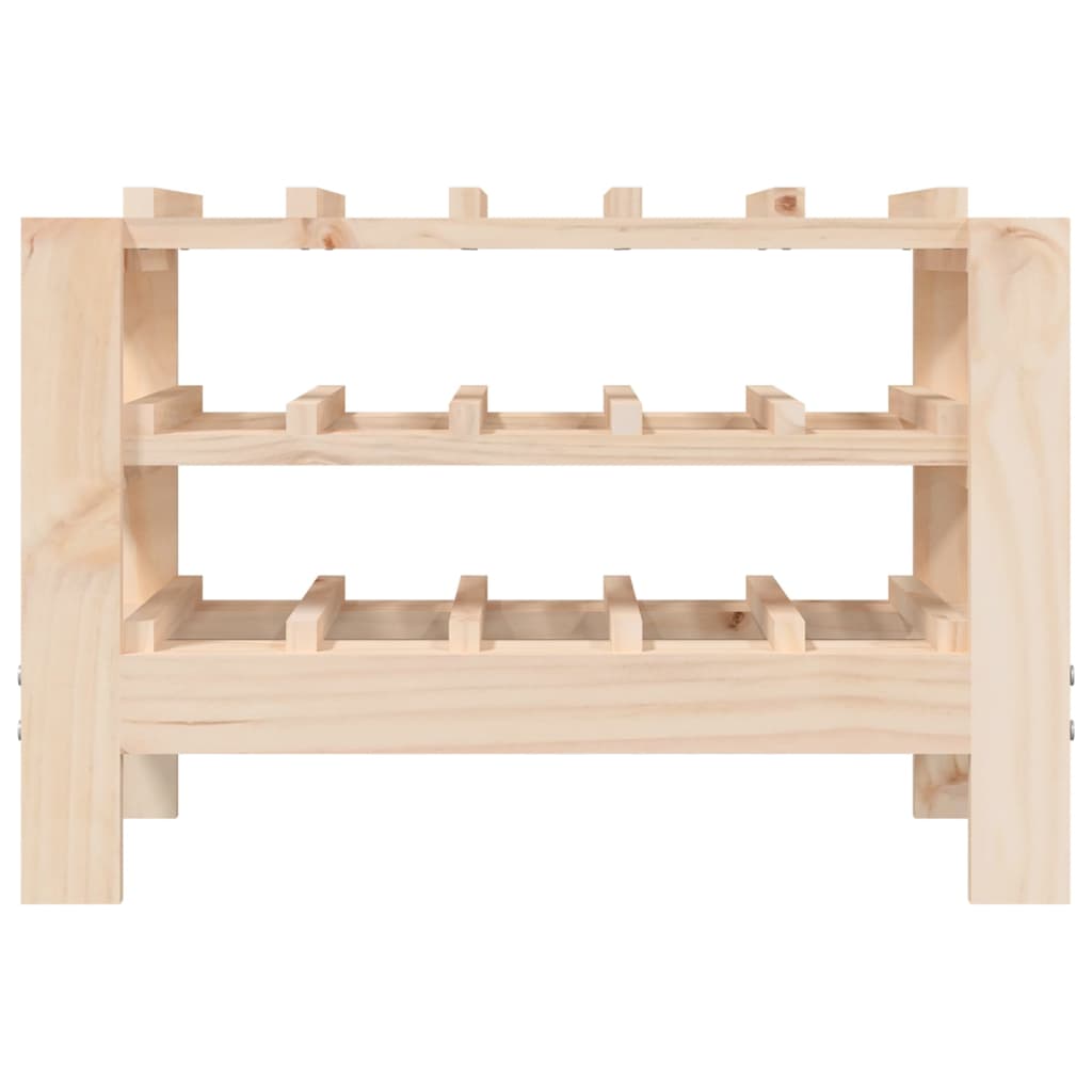 Weinregal 109,5x30x107,5 cm Massivholz Kiefer