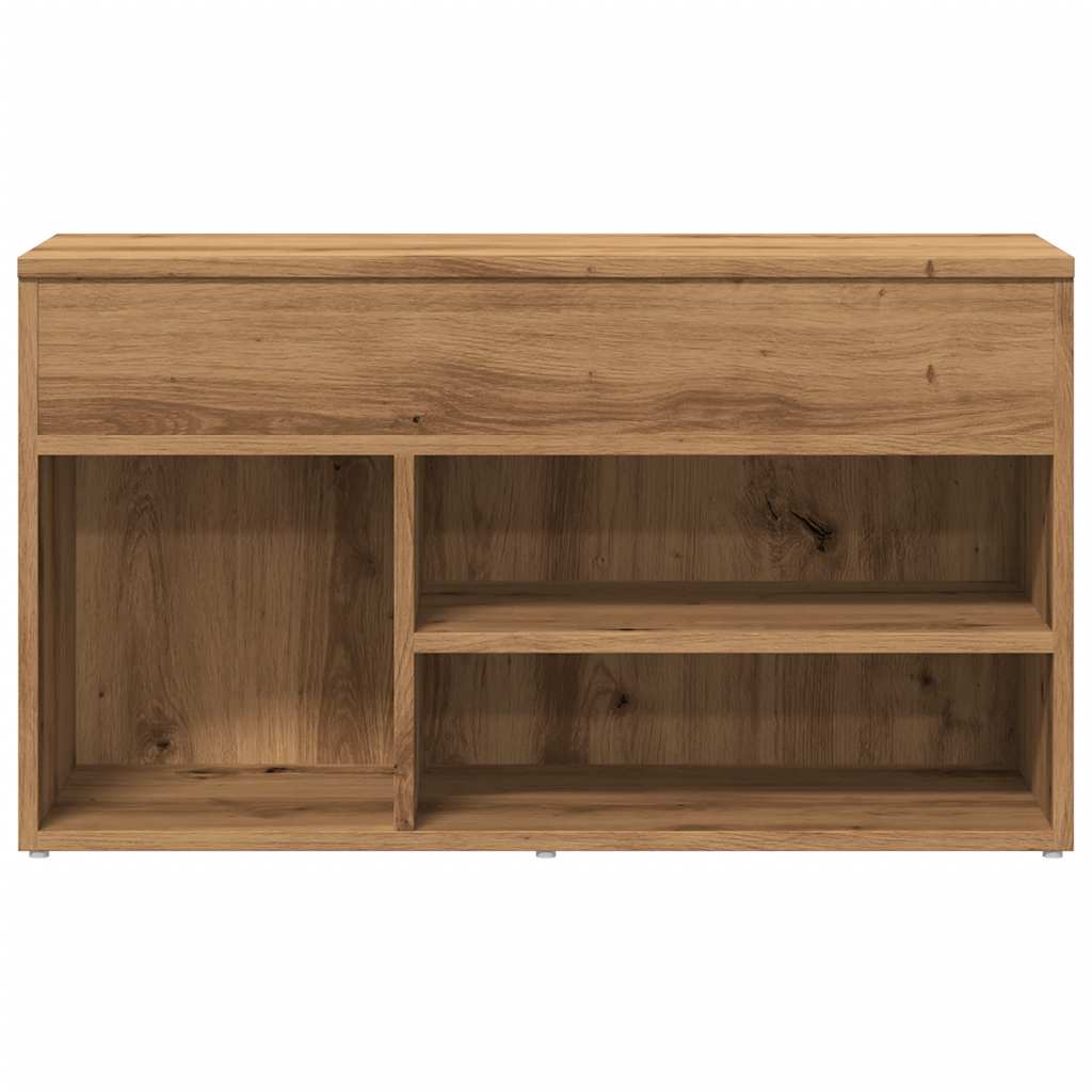 Schuhbank Weiß 60x30x45 cm Holzwerkstoff