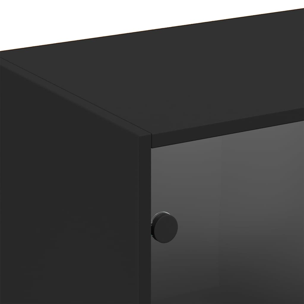 Bücherschrank mit Türen Weiß 204x37x75 cm Holzwerkstoff
