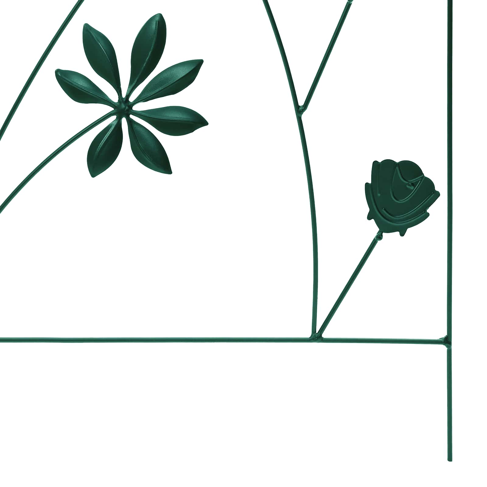 Gartenzaun mit Schloss 3 pcs Schwarz 112 x 39,5 cm Stahl
