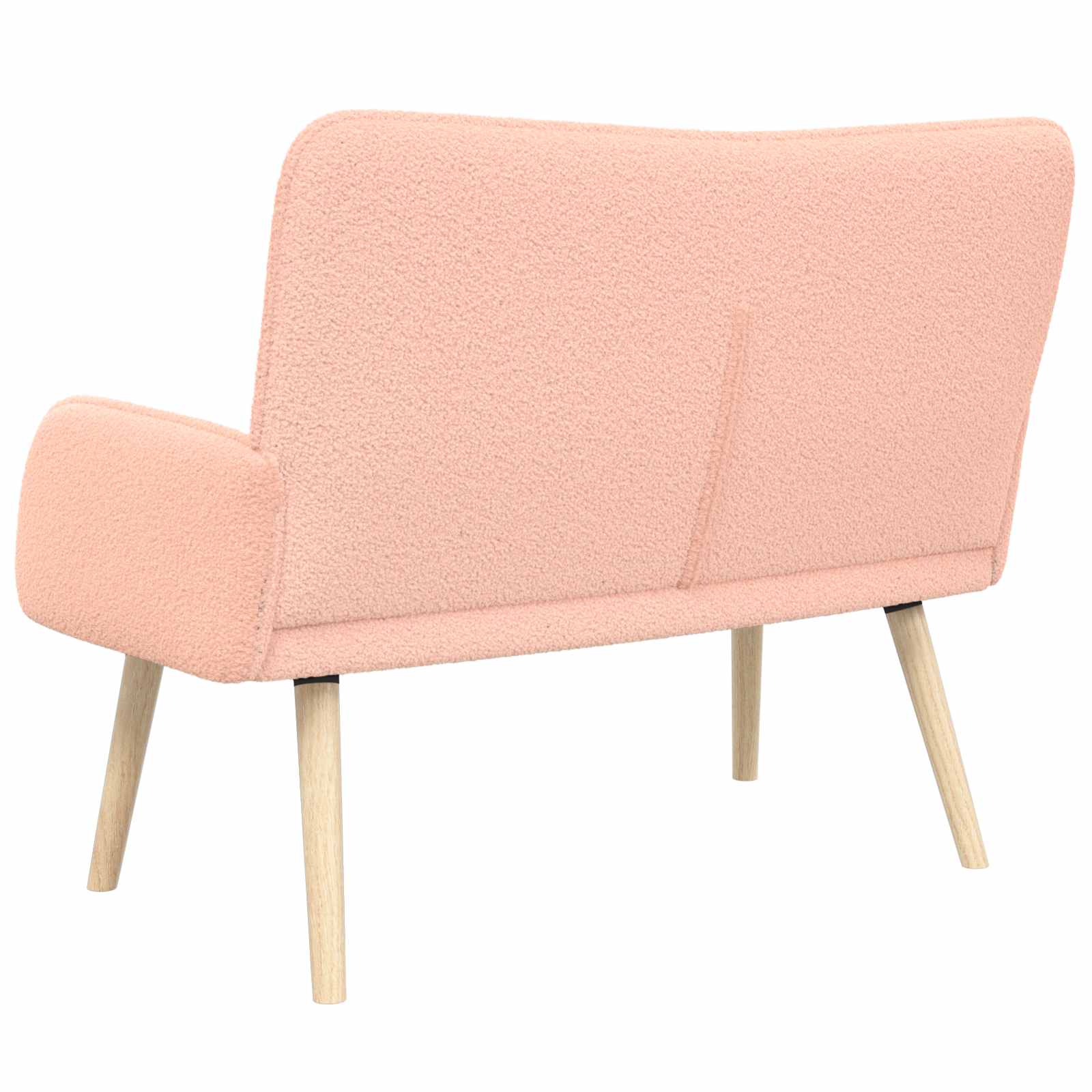 2-Sitzer Sofa Hellgrau 115 x 61 x 87 cm Bouclé