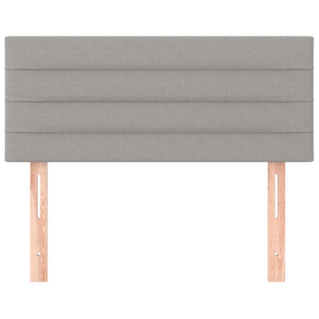 Kopfteil Hellgrau 80x5x118/128 cm Stoff