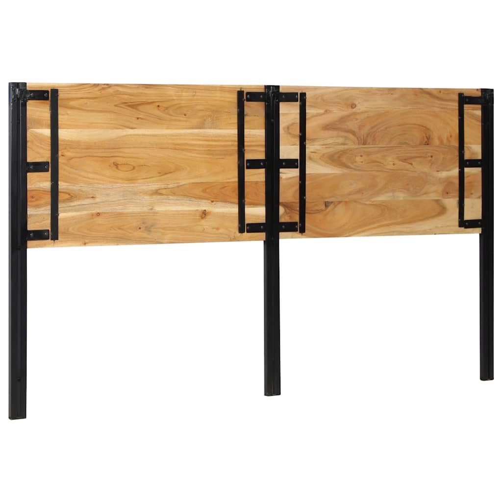 Kopfteil 100 cm Massivholz Mango und Eisen