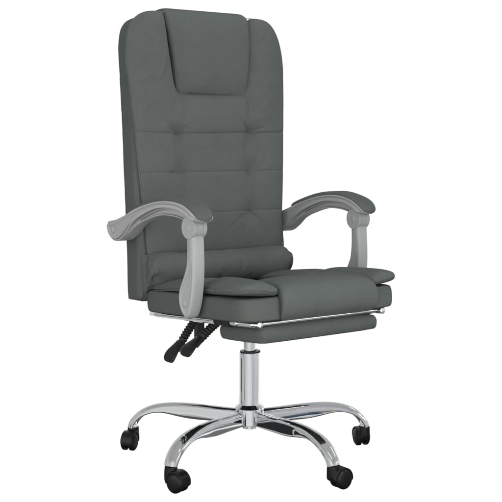 Bürostuhl mit Massagefunktion Taupe Stoff
