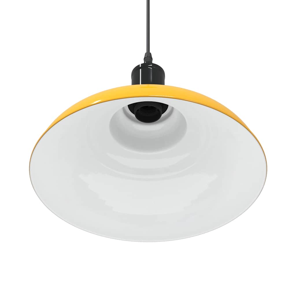 Pendelleuchte Höhenverstellbar E27 Schwarz Glänzend Ø 31 cm
