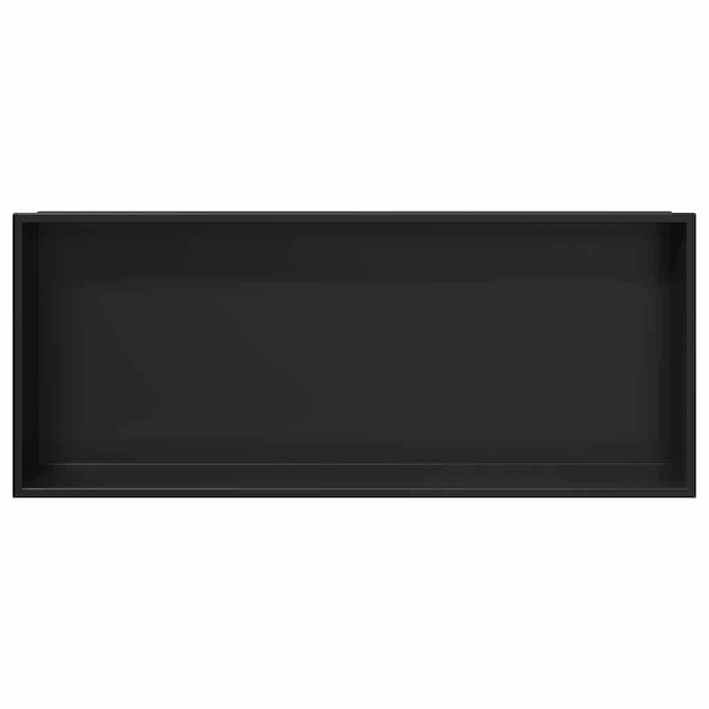 Duschnische Schwarz 30 x 20 x 9,5 cm Edelstahl