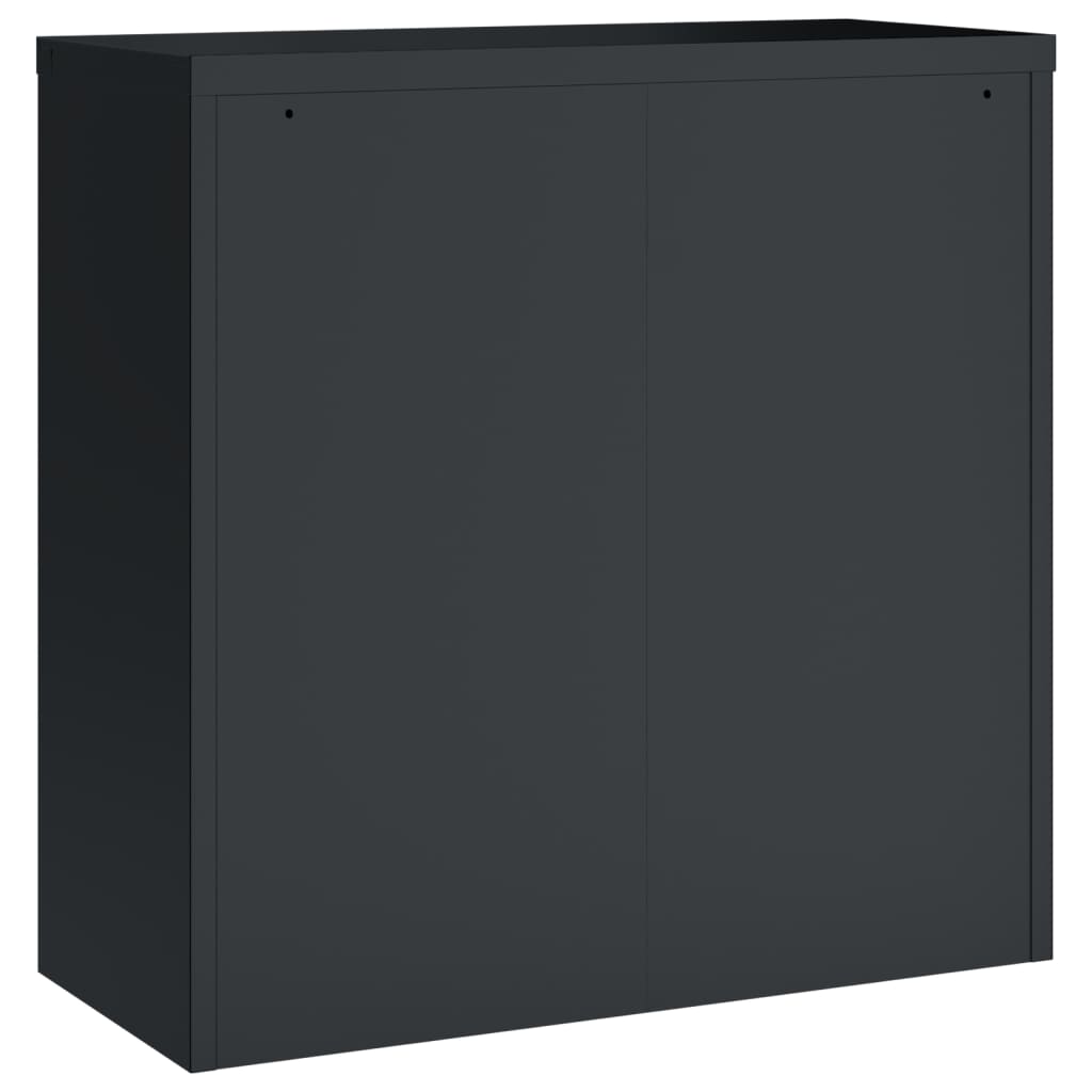 Aktenschrank Weiß 90x40x110 cm Stahl