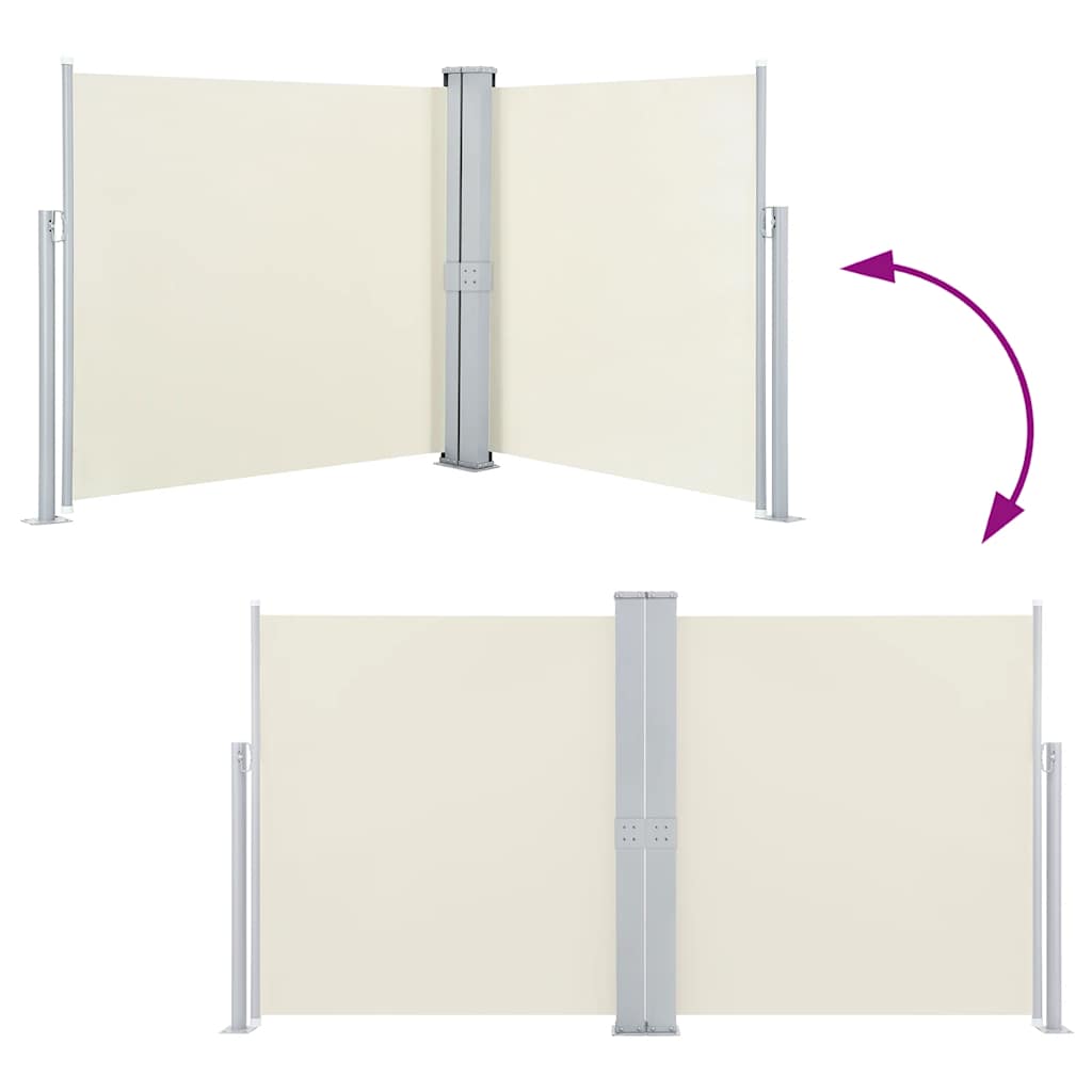 Ausziehbare Seitenmarkise 160×600 cm Braun