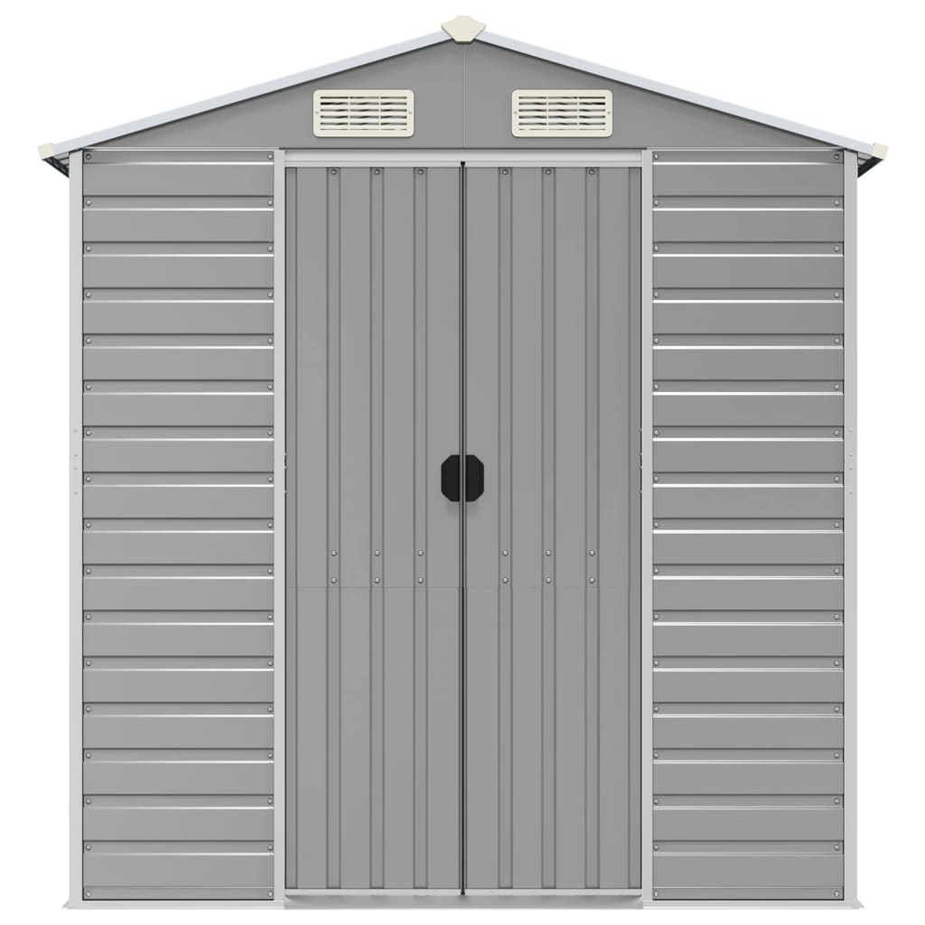 Gerätehaus Grün 191x130x198 cm Verzinkter Stahl