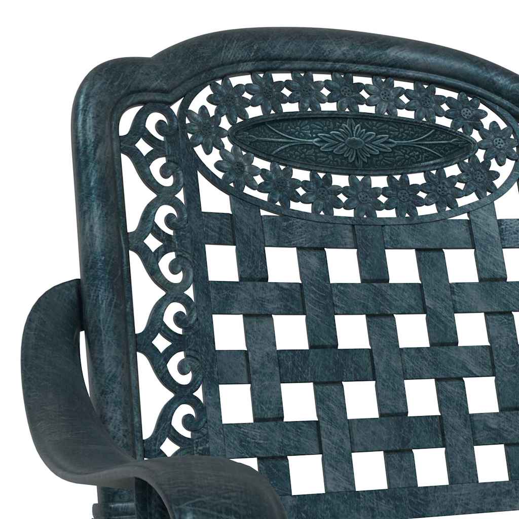Gartenstuhl 2 pcs Bronze 55 x 56,5 x 91cm Aluminium